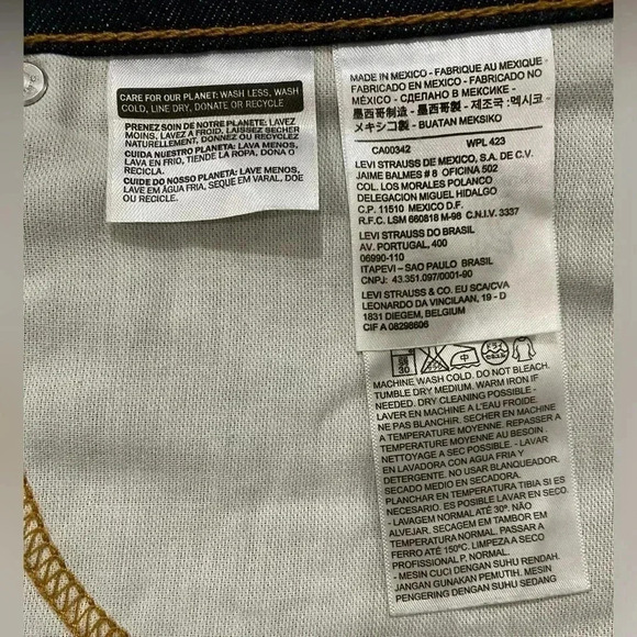 Levi’s women’s bermuda blue cropped denim western casual Gorpcore summer shorts - Picture 7 of 9